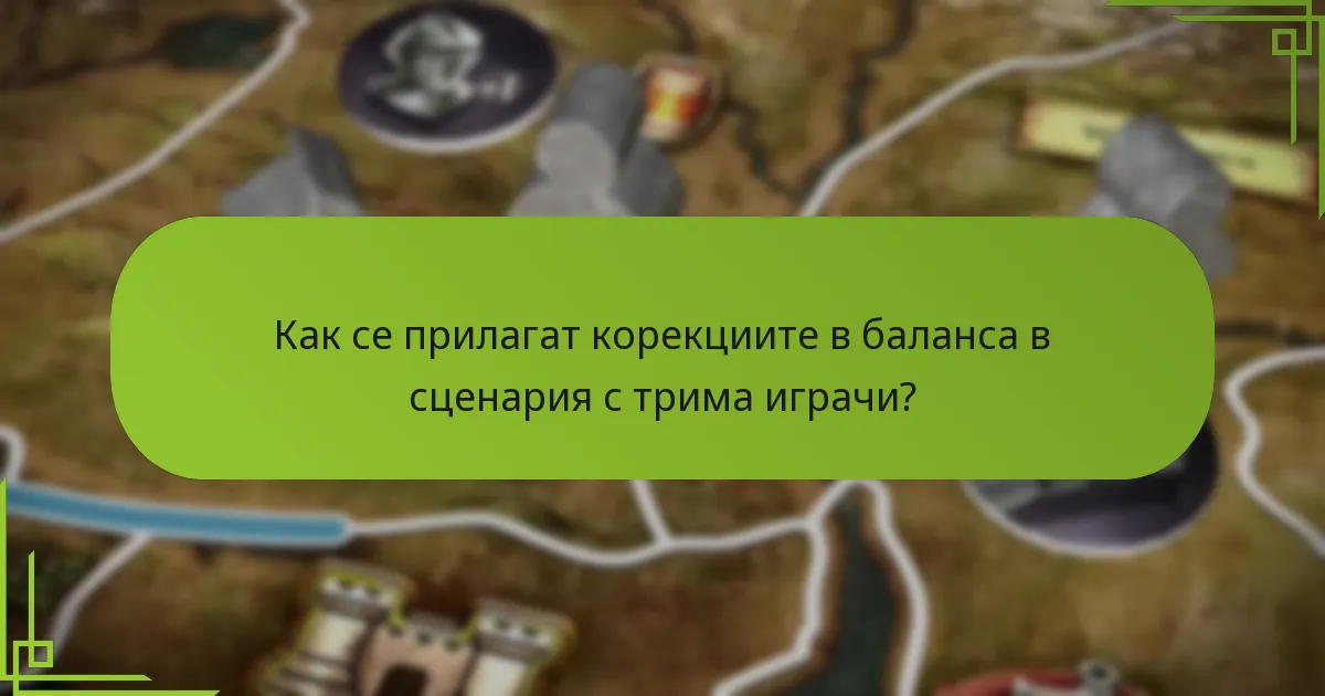 Какви уникални правила важат за сценария с трима играчи?